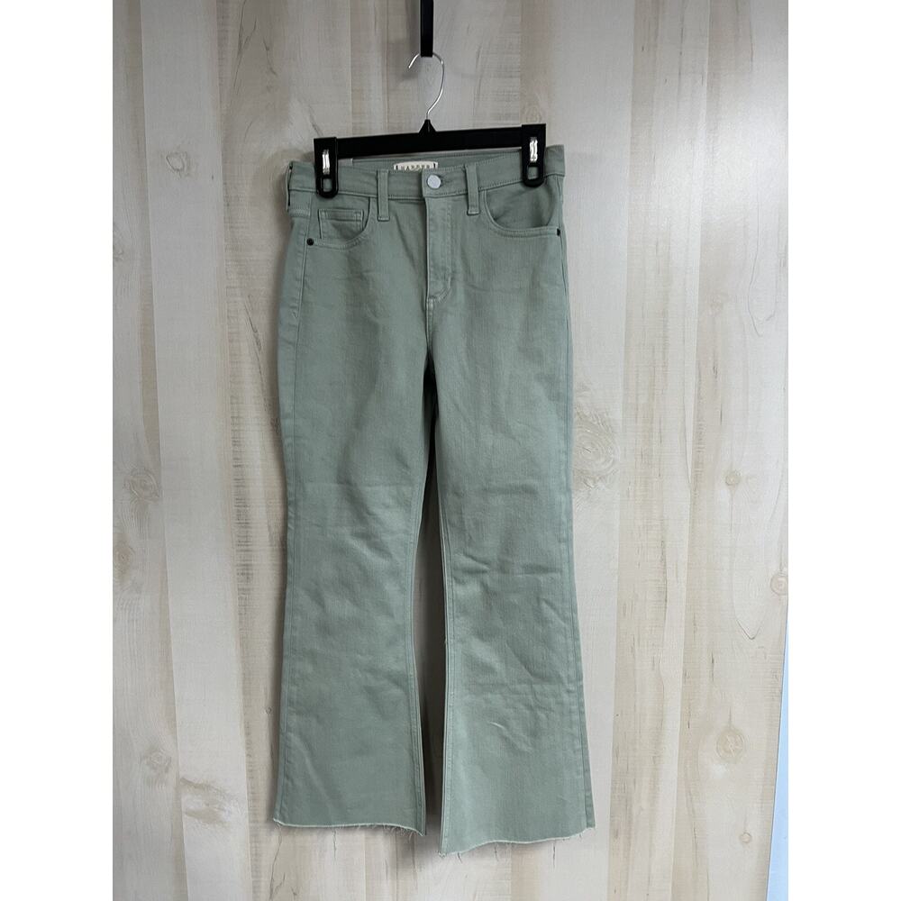 Francesca’s Harper Heritage Green Denim Pants - NWT